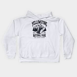 Yellowstone National Park: A Timeless Wilderness Haven Since 1872 Kids Hoodie